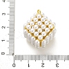 Rack Plating Brass with Plastic Pearl Pendants KK-L210-012G-02-3