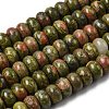 Natural Unakite Beads Strands G-A280-A20-03-2