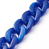Handmade Acrylic Curb Chains AJEW-JB00679-06-1