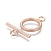 Ion Plating(IP) 304 Stainless Steel Toggle Clasps STAS-P248-03RG-2