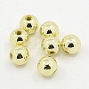Plating Plastic Acrylic Round Beads PACR-L003-8mm-LG-1