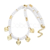 6mm Round ABS Imitation Pearl Beaded Necklaces NJEW-P317-12F-G-2