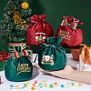 4Pcs 4 Styles Christmas Velvet Candy Apple Bags TP-BC0001-05-3