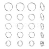 20Pcs 5 Styles 925 Sterling Silver Split Rings STER-TA0001-49-2