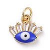 Cubic Zirconia Charms KK-G363-13G-2