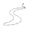 Non-Tarnish 304 Stainless Steel Column Link Chain Necklace for Men Women NJEW-K245-019E-1