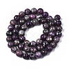 Assembled Synthetic Charoite and Pyrite Beads Strands G-S366-056-2