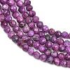 Heated Natural Sugilite Beads Strands G-B193-B01-3mm-4