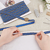 12M Polyester Wavy Edged Lace Trim OCOR-WH0088-27-3