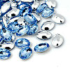Imitation Taiwan Acrylic Rhinestone Cabochons GACR-A007-10x14mm-M-2