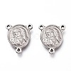 Tarnish Resistant 201 Stainless Steel Chandelier Component Links STAS-Z019-34P-1