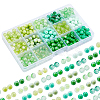 450pcs 15 Style Glass Beads GLAA-PH0001-54-1