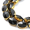 Electroplate Glass Beads Strands X-EGLA-G037-03A-HP07-3