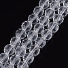 Transparent Glass Bead Strands X-GLAA-R095-8mm-15-1