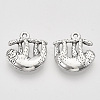 Tibetan Style Alloy Pendants X-TIBEP-T009-11AS-RS-2