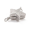 Anti-Tarnish Rhodium Plated 925 Sterling Silver Magnetic Clasps STER-A001-04P-2