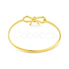 Adjustable Bowknot Brass Torque Bangles for Women BJEW-Z074-01G-3