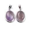 Natural Amethyst Pendants KK-I634-02P-08-2