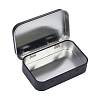 4Pcs 2 Colors Iron Jewelry Storage Boxes with Hinged Lid CON-SP0001-18-6