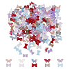 200Pcs 10 Style Transparent Spray Painted Glass Beads GLAA-FH0001-70-1