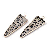 Natural Dalmatian Jasper Pointed Pendants G-N326-56C-2
