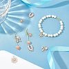 16pcs 4 Style Rack Plating Brass Micro Pave Clear Cubic Zirconia Charms ZIRC-NB0001-85-2