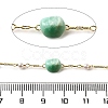 Handmade Natural Amazonite Nuggets Beaded Chains CHC-F020-04G-06-2