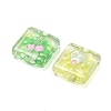 10Pcs Printed Transparent Acrylic Beads AC-CBA36B6-03-2