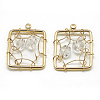 Brass Pendants X-KK-T032-061G-04-1