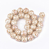 Electroplate Glass Beads Strands EGLA-S177-09B-08-2