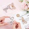 4Pcs 2 Colors Alloy Crystal Rhinestone Wedding Shoe Decorations FIND-CP0001-41A-3