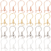 48Pcs 4 Colors 316L Surgical Stainless Steel Hoop Earring Findings STAS-SC0008-51-1