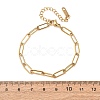 4MM 304 Stainless Steel Paperclip Chain Bracelets SA-CBA4160-22G-5