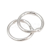 Brass Closed Jump Rings KK-D257-01P-09-2