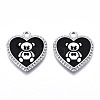 Eco-Friendly Alloy Enamel Pendants ENAM-Q437-042P-01-NR-1