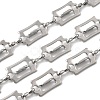 304 Stainless Steel Rectangle Link Chains CHS-Z007-17P-1