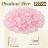 300Pcs 3 Bags Transparent Frosted Acrylic Beads FACR-PA0001-02A-2