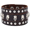 Cowhide Leather Wide Cord Bracelet BJEW-WH0011-24-2