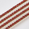 304 Stainless Steel Rhinestone Strass Chains STAS-T055-06G-2
