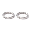Non-Tarnish 304 Stainless Steel Open Jump Rings STAS-C040-01F-P-4