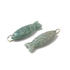 Natural Amazonite Carved Pendants G-G314-01G-06-2