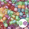DIY 6mm Cube Bead Stretch Bracelet Kits for Children's Day DIY-YW0001-82-4