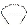 Hair Accessories Iron Wavy Hair Band Findings OHAR-Q043-06-1