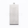 Tarnish Resistant 304 Stainless Steel Pendant Cabochon Settings STAS-E421-028P-2