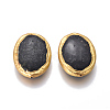 Natural Black Fossil Beads G-F633-14A-2