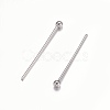 Tarnish Resistant 304 Stainless Steel Ball Head Pins STAS-O105-04-0.6x18mm-2