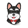Schnauzer with Red Bowtie Alloy Enamel Pins LS-AL-CBA6DDE-03B-1