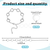 60Pcs Transparent Glass Cabochons with 10Pcs Brass Bracelet Making DIY-GO0002-32B-2