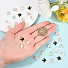 80Pcs 4 Colors Zinc Alloy Enamel Charms PALLOY-CJ0001-151-4