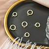 6Pcs 2 Styles Rack Plating Brass Spring Gate Clasps KK-CJ0002-61-5